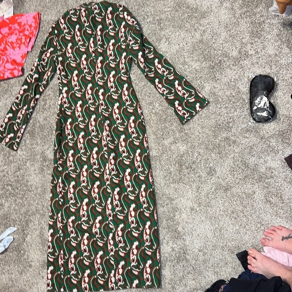 NWT ZARA Blogger’s Favorite High Neck Maxi Dress Size XS - Picture 10 of 13